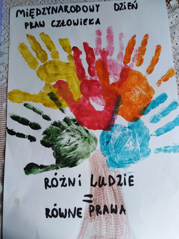 Konkurs plastyczny „ Międzynarodowy Dzień Praw Człowieka”